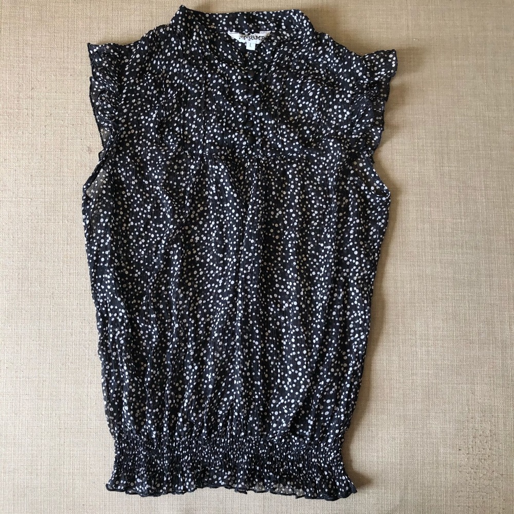 Tramp polka dot transparent top